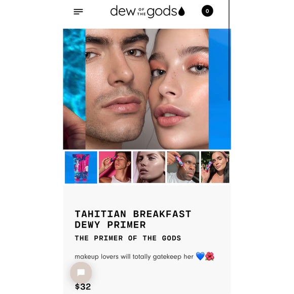 NIB Dew of the Gods TAHITIAN BREAKFAST DEWY PRIMER FULL SIZE 30 ML - Picture 3 of 10